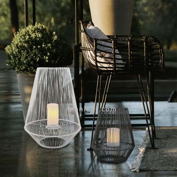 Sobremesa solar LED para exterior con sensor Mineros | LeónLeds Iluminación | lámpara solar decorativa para bares