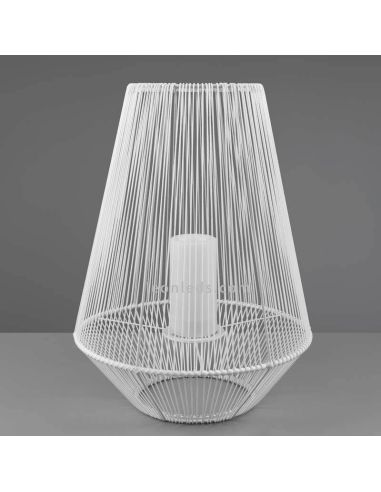 Lampe de table solaire LED d'extérieur avec capteur Mineros | Éclairage LeónLeds | grande lampe solaire blanche pour restaurant