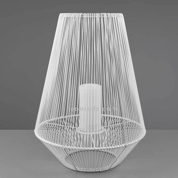 Lampe de table solaire LED d'extérieur avec capteur Mineros | Éclairage LeónLeds | grande lampe solaire blanche pour restaurant