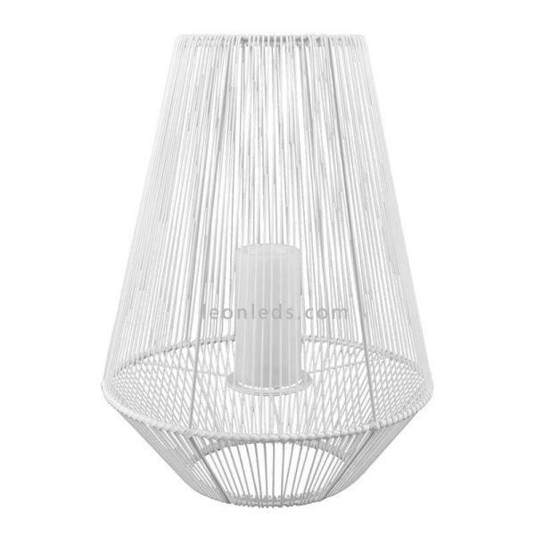 Candeeiro de mesa solar LED exterior com sensor Mineros | LeónIluminação Leds | grande lâmpada solar branca para restaurante