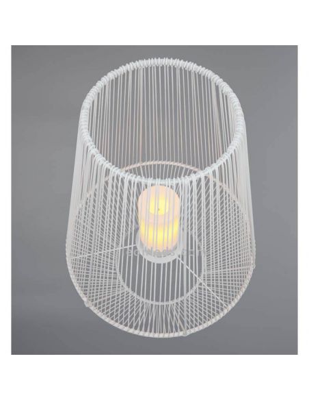 Lampe de table solaire LED d'extérieur avec capteur Mineros | Éclairage LeónLeds | grande lampe solaire blanche portable