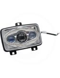 Faro LED rectangular Delantero con Luz de Cruce y Luz de Carretera Homologado Valtra Jungheinrich 15,5Cm x 11,7Cm
