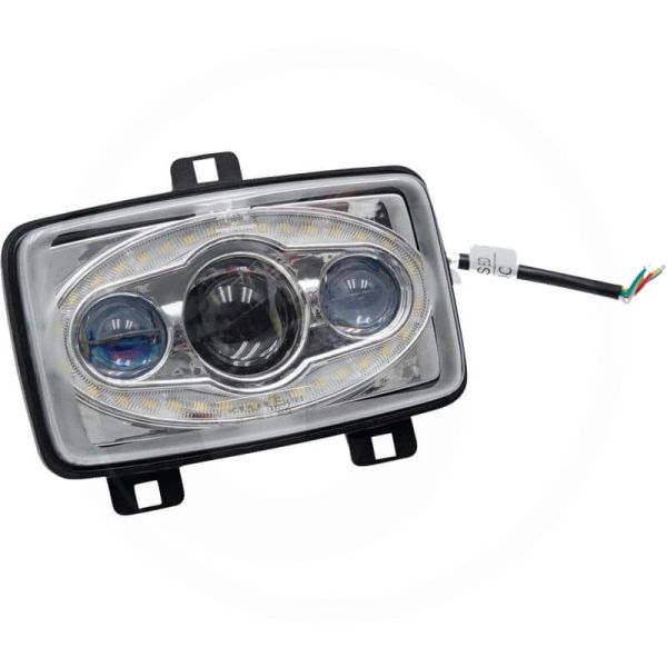 Faro LED rectangular Delantero con Luz de Cruce y Luz de Carretera Homologado Valtra Jungheinrich 15,5Cm x 11,7Cm