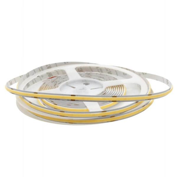Bande LED Cob 24V 256 LED/m 5 mètres, éclairage décoratif intérieur IP20 haute luminosité