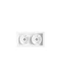 Downlight LED empotrable BLACK FOSTER REC 2 Luces FLOOD blanco 2700K/3000K/4000K, Regulable/No Regulable
