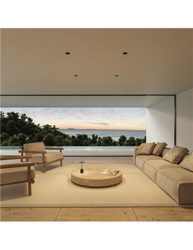 Downlight LED empotrable BLACK FOSTER REC 2 Luces SPOT 2700K/3000K/4000K Surtido de Colores, Regulable/No Regulable
