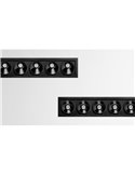 Downlight LED empotrable BLACK FOSTER REC 2 Luces SPOT 2700K/3000K/4000K Surtido de Colores, Regulable/No Regulable