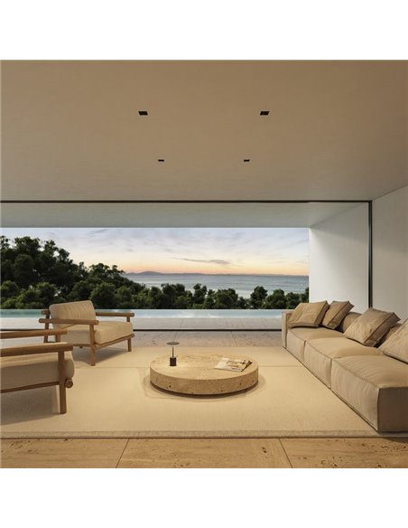 Downlight LED empotrable BLACK FOSTER REC 3 Luces FLOOD 2700K/3000K/4000K Blanco, Regulable/No Regulable