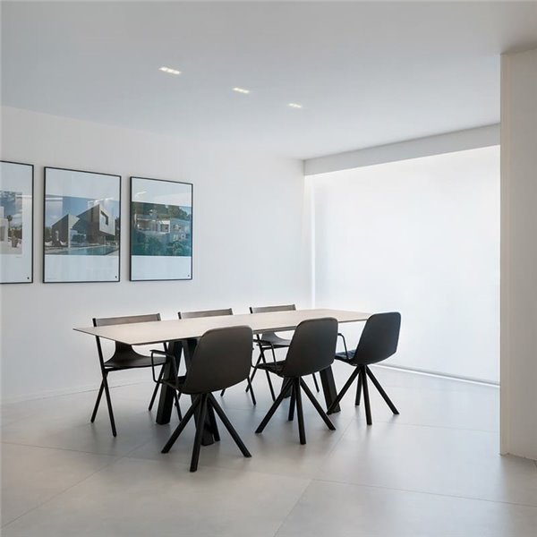 Downlight LED empotrable BLACK FOSTER REC 5 Luces FLOOD 2700K/3000K/4000K Blanco, Regulable/No Regulable