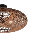 Detalle Plafón de techo LED fibra natural Hedda 40W 1xE27 612300236