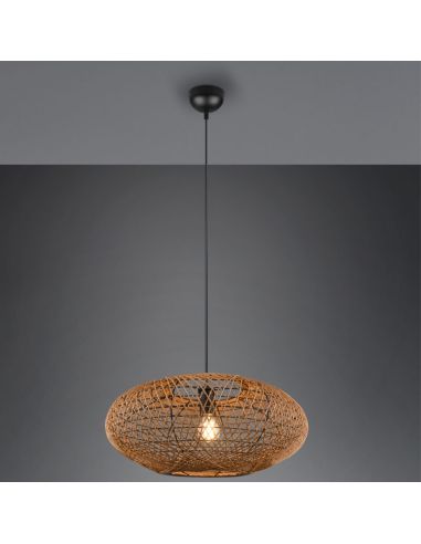 Plafonnier LED fibre naturelle Hedda...