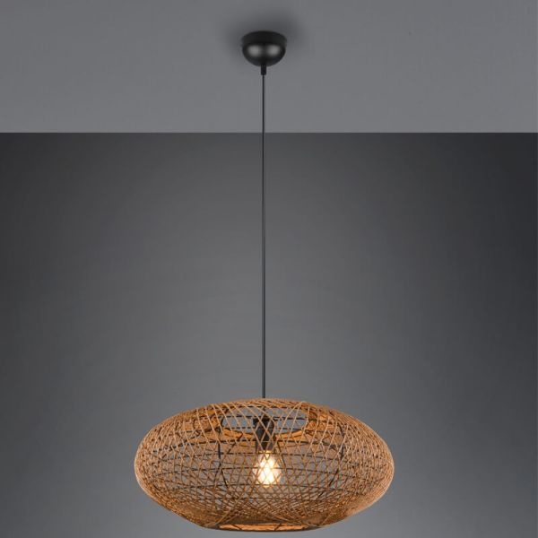 Plafonnier LED fibre naturelle Hedda...