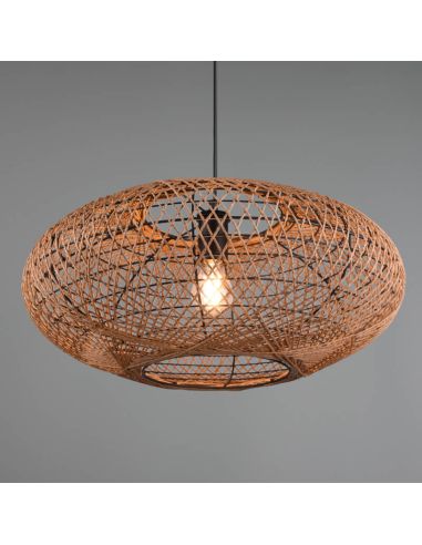 Plafonnier LED fibre naturelle Hedda...