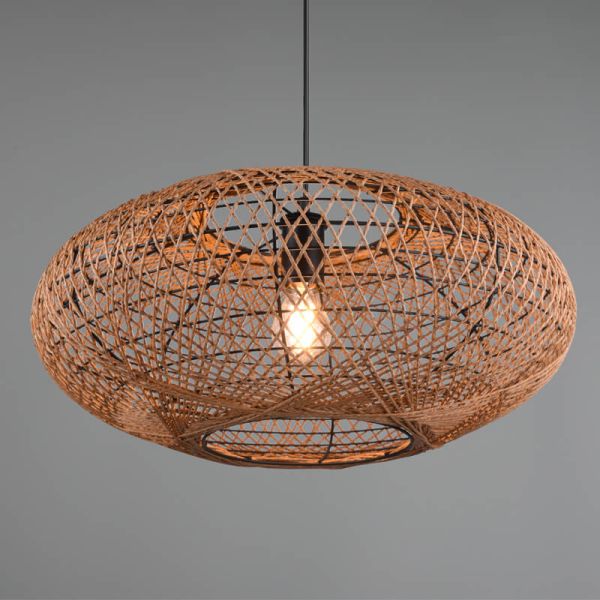 Plafonnier LED fibre naturelle Hedda...