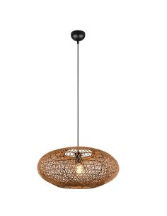 Lámpara de techo LED fibra natural Hedda 312300136 | LeonLeds