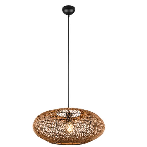 Lámpara de techo LED fibra natural Hedda 312300136 | LeonLeds