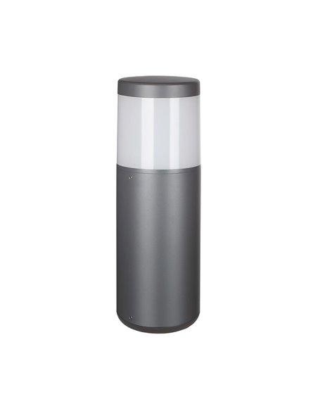 Sobremuro para Exterior CHICAGO Gris oscuro o Blanco Redondo 35cm alto IP65 E27  (No Incl.)