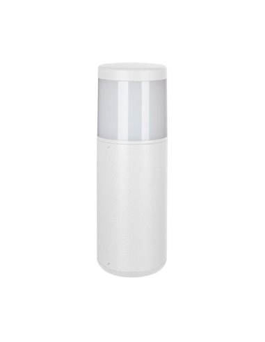 Candeeiro de parede exterior CHICAGO Cinzento Escuro ou Branco Redondo 35cm de altura IP65 E27 (Não Incl.)