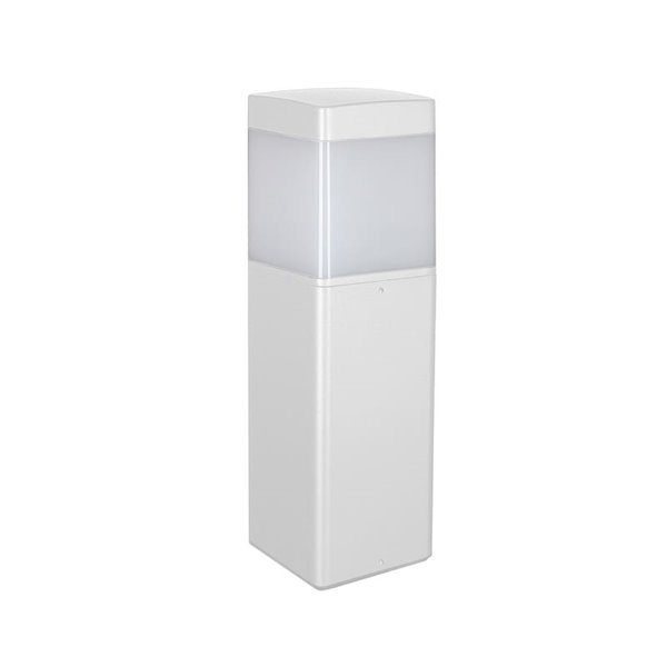 Candeeiro de parede exterior Quadrado CHICAGO Cinzento escuro ou Branco 35cm de altura, IP65 E27 (Não incl.)