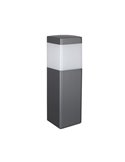 Sobremuro exterior Cuadrado CHICAGO Gris oscuro o Blanco 35cm altura, IP65 E27 (No incl.)