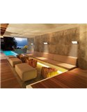 Aplique LED retangular para exterior CREEK - 20W - CCT 2700K-3300K-4000K preto/branco/corten