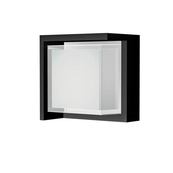 Applique murale LED extérieure carrée CREEK - 15W - CCT 2700K-3300K-4000K noir/blanc/corten