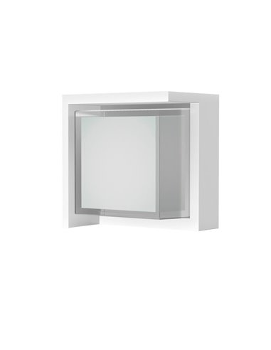 Aplique LED exterior cuadrado CREEK - 15W - CCT 2700K-3300K-4000K negro/blanco/corten