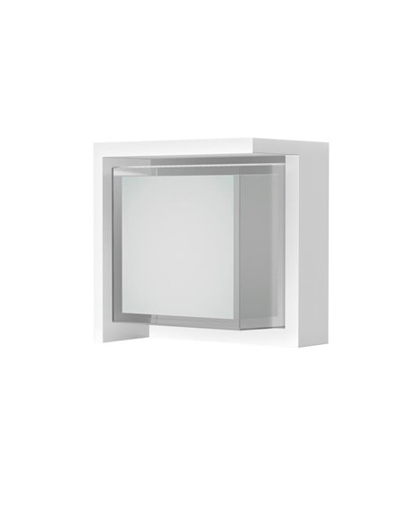 Aplique LED exterior cuadrado CREEK - 15W - CCT 2700K-3300K-4000K negro/blanco/corten