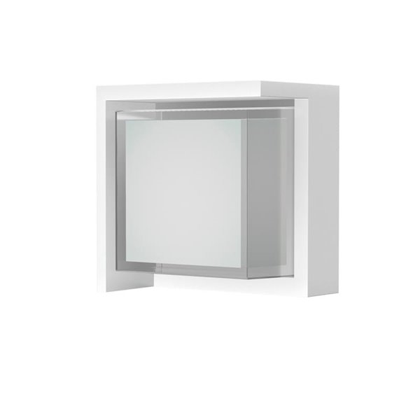 Applique murale LED extérieure carrée CREEK - 15W - CCT 2700K-3300K-4000K noir/blanc/corten
