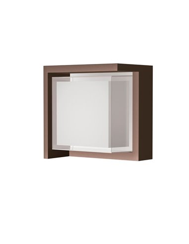 Aplique LED exterior cuadrado CREEK - 15W - CCT 2700K-3300K-4000K negro/blanco/corten