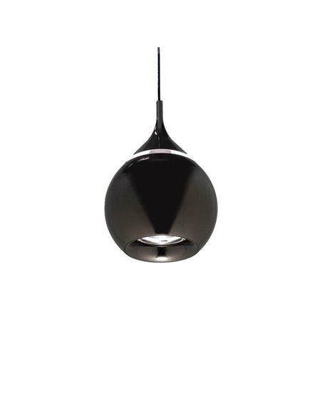 Suspension LED en forme de goutte DROP 7W 3000K Noir Perle
