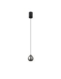 Suspension LED en forme de goutte DROP 7W 3000K Noir Perle