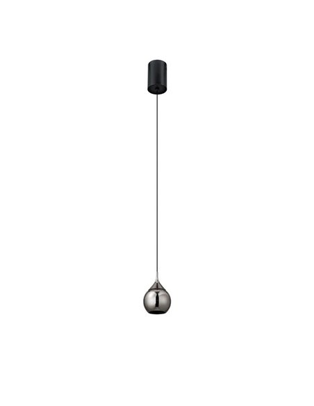 Lámpara LED Colgante en forma de gota DROP 7W 3000K Negro Perla