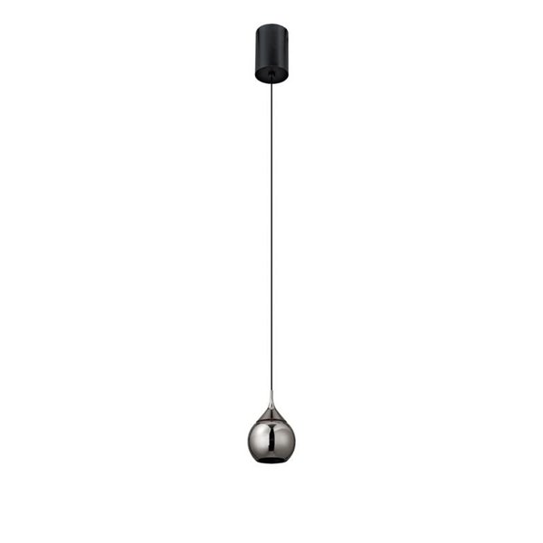 Lámpara LED Colgante en forma de gota DROP 7W 3000K Negro Perla