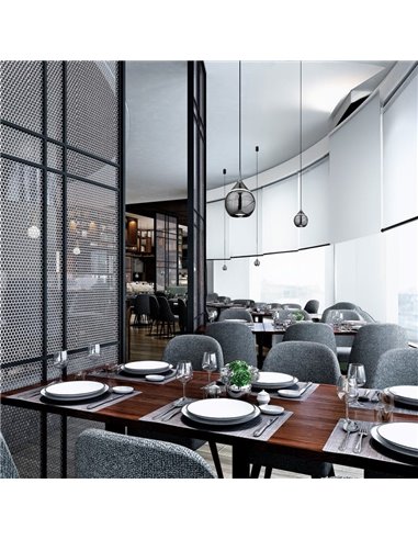 Suspension LED en forme de goutte DROP 7W 3000K Noir Perle