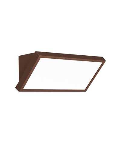 Aplique de exterior LED rectangular CREEK - 20W - CCT 2700K-3300K-4000K negro/blanco/corten