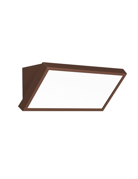 Aplique LED retangular para exterior CREEK - 20W - CCT 2700K-3300K-4000K preto/branco/corten