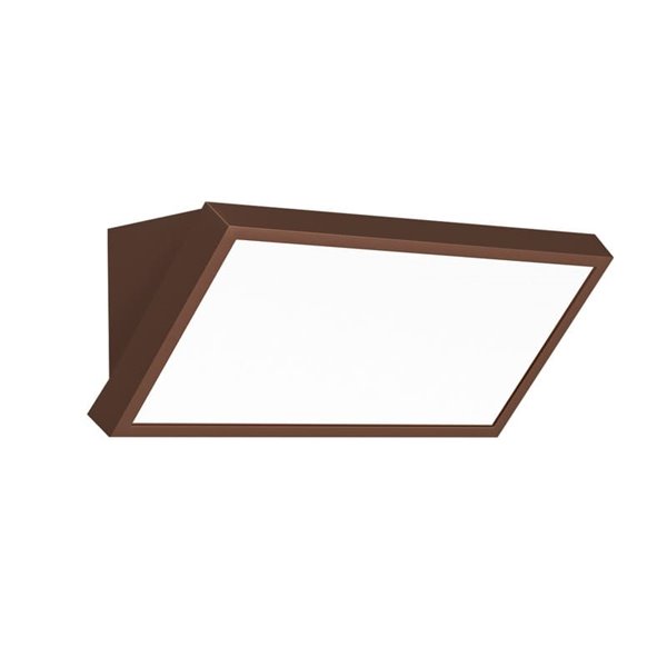 Aplique de exterior LED rectangular CREEK - 20W - CCT 2700K-3300K-4000K negro/blanco/corten