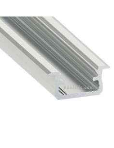 Perfil Empotrable de Aluminio -Tipo B- 2M | LeonLeds
