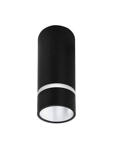 Spot de plafond court (102 cm de haut) SPLIT S MINI GU10 (non inclus) noir/blanc