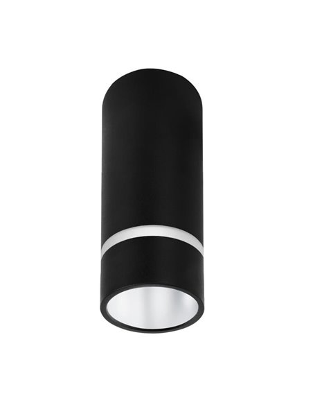 Foco redondo de techo (136cm de alto) SPLIT GU10 (No incl.), negro/blanco