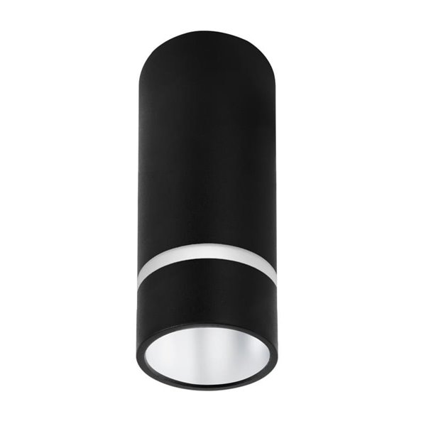 Foco redondo de techo (136cm de alto) SPLIT GU10 (No incl.), negro/blanco