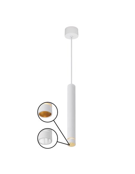 Candeeiro de teto suspenso Mini SPLIT, GU10 (não incluído) preto/branco