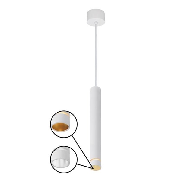 Lámpara de Techo Colgante Mini SPLIT, GU10 (No incl.) negro/blanco