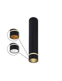 Foco de techo largo (202cm de alto) SPLIT M MINI GU10 (No incl.) negro/blanco