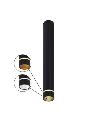 Spot de teto extra longo (302 cm de altura) SPLIT L MINI GU10 (Não incl.) preto/branco