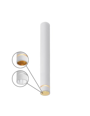 Spot de teto extra longo (302 cm de altura) SPLIT L MINI GU10 (Não incl.) preto/branco