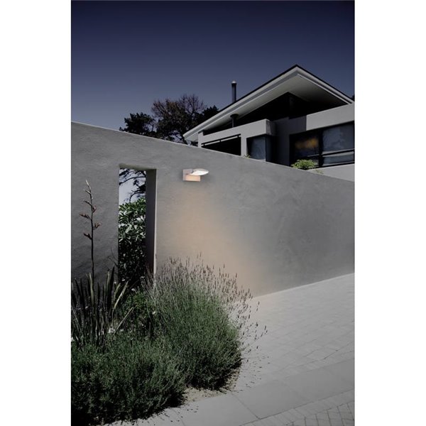 HOOD Applique Murale Extérieure LED 12W 3000K blanc/gris foncé