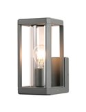 Aplique de pared Exterior rectangular NEVADA 1Luz E27 negro/blanco/gris oscuro