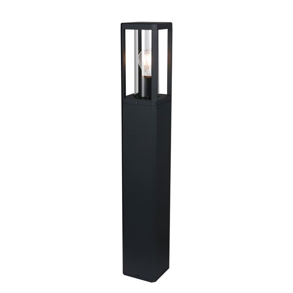 Bolardo para exterior de 80cm de alto NEVADA 1Luz E27 Negro  